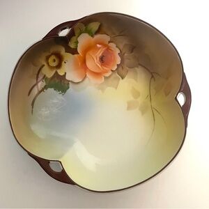 Vintage Noritake Hand-Painted Candy Bowl – Floral – Made in Japan